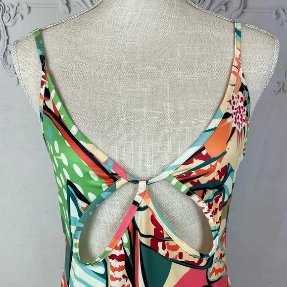 Tropical Print Mini Dress - Picture 3 of 11